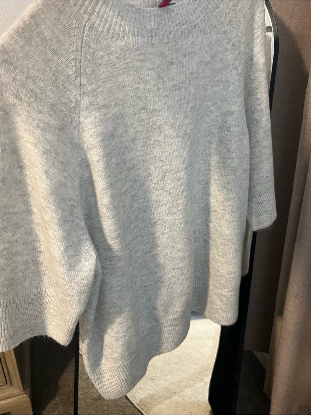 Women's Cozy Mock Neck Short-Sleeve Sweater